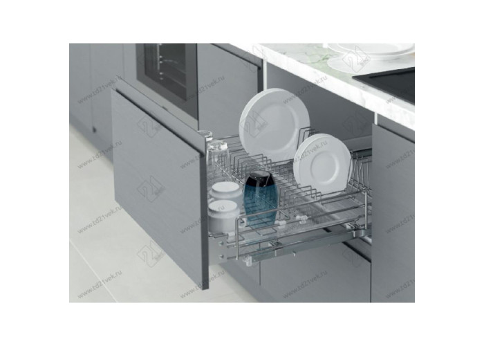 Выдвижная сушка для посуды в нижнюю базу Starax шир.900 Выдвижная сушка для посуды в нижнюю базу Starax шир.900