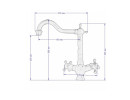 Смеситель Seaman Barcelone SSL-5078 (Antigue Gold - Античное золото)