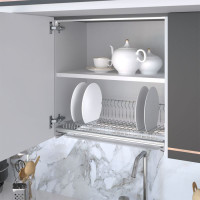 Сушка 1-уровневая в базу 900/16, нерж. сталь с рамкой