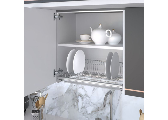 Сушка 1-уровневая в базу 900/16, нерж. сталь с рамкой