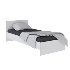 Кровать Тэбби 0,9 м  белый/графит серый