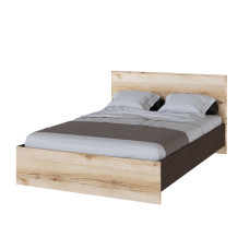 Кровать 1,4 м Плейона Венге/Дуб делано