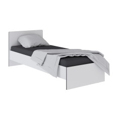 Кровать Тэбби 0,8 белый/графит серый