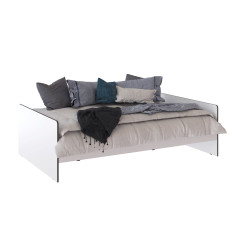 Кровать 1,2 Асцелла белый/графит серый