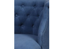 Кресло Бархат (эмаль белая / RS 30 синий)