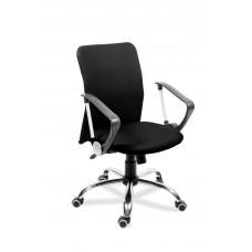Кресло Астра В Топ РС900 хром спинка сетка черная/сиденье сетка (черная)