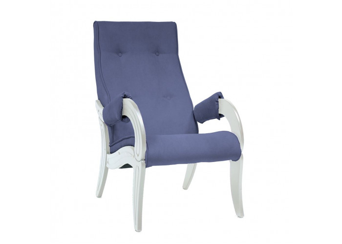 Кресло для отдыха Модель 701 (Verona Denim Blue, дуб шампань)