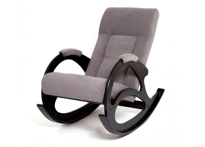 Кресло-качалка К-5 (венге / RS 15 - темно-серый)