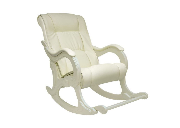 Кресло-качалка Сенатор 77 (Дуб шампань / кожзам Марвел крем) Кресло-качалка Сенатор 77 (Дуб шампань / кожзам Марвел крем)