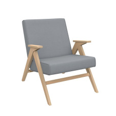 Кресло для отдыха Вест (подлокотник  Дуб/ткань Fancy 85, кант Fancy 85)
