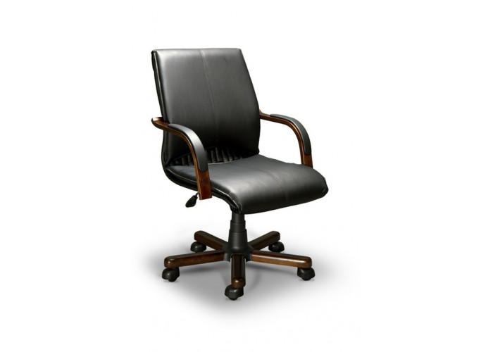 Компьютерное кресло Barbara-B LX(орех темный/экокожа Черный)