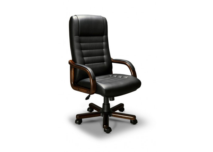 Компьютерное кресло Myra-A  LX (орех темный/экокожа Черный)