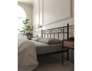 Кровать с изножьем "Франческа"  (160х200/ноги металл/цвет Чёрный)