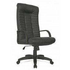 Кресло руководителя Атлант стандарт кожа (черная)