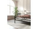 Кровать "Франческа" с изножьем (120х200/ноги металл/цвет Черный)