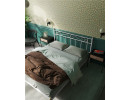 Кровать "Франческа" без изножья (160х200/ноги металл/цвет Белый)