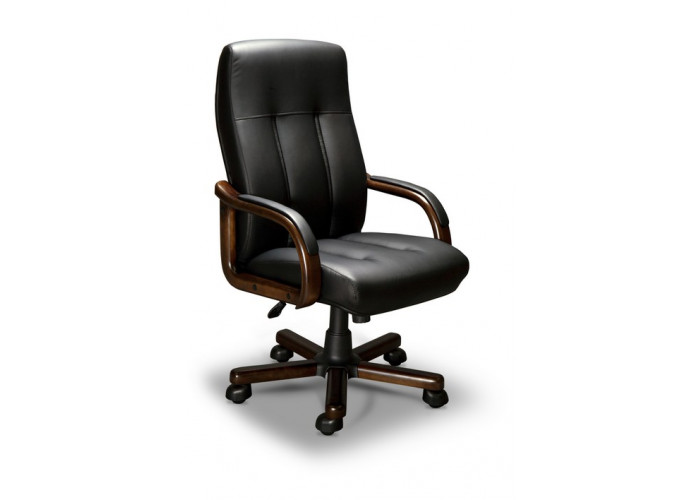 Компьютерное кресло Forum-A LX (орех темный/экокожа Черный)