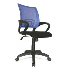 Офисное кресло Формула с синей спинкой из сетки