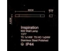 Настенная лампа арт. 1377Н (Т5, 1х24W)
