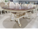 Стол "Азия" стол (комбинированый/подстолье 1013+патина золото/столешница т. орех)