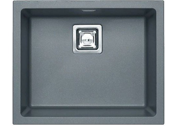 ALVEUS QUADRIX 50 GRANITAL+ STEEL-G04M, мойка, гранит, металлик