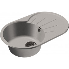 GranFest RONDO GF-R-750 L, мойка, мрамор, серый