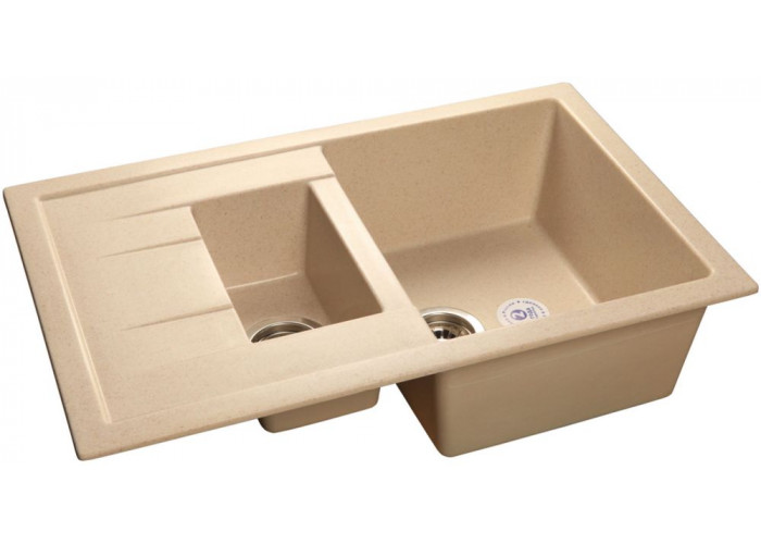 GranFest QUADRO GF-Q-775 KL, мойка, мрамор, бежевый