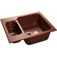 GranFest STANDART GF-S-615 K, мойка, мрамор, кр.марс