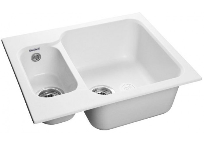 GranFest STANDART GF-S-615 K, мойка, мрамор, иней