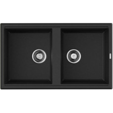 Omoikiri Tedori 86-2-BL, мойка, гранит, черный