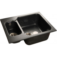 GranFest STANDART GF-S-615 K, мойка, мрамор, черный
