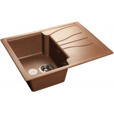 GranFest STANDART GF-S-680 L, мойка, мрамор, терракот
