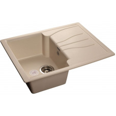 GranFest STANDART GF-S-680 L, мойка, мрамор, белый