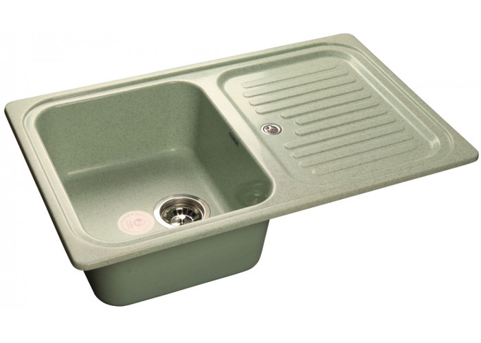 GranFest STANDART GF-S-780 L, мойка, мрамор, салатовый