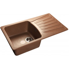 GranFest STANDART GF-S-850 L, мойка, мрамор, терракот