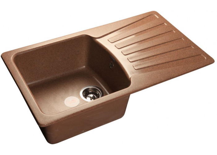 GranFest STANDART GF-S-850 L, мойка, мрамор, терракот