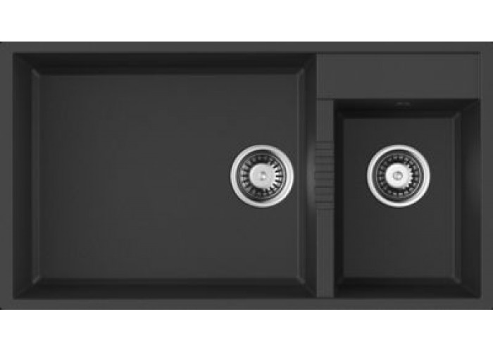 Omoikiri Tedori 85-2-U BL, мойка, гранит, черный
