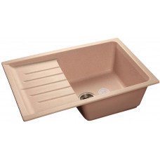 GranFest PRACTIK GF-P-760 L, мойка, мрамор, св-розовый