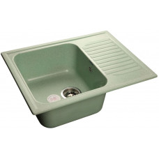 GranFest STANDART GF-S-645 L, мойка, мрамор, салатовый