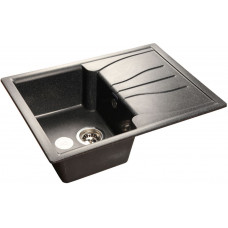 GranFest STANDART GF-S-680 L, мойка, мрамор, черный