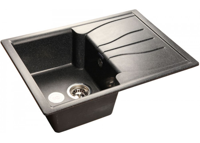 GranFest STANDART GF-S-680 L, мойка, мрамор, черный