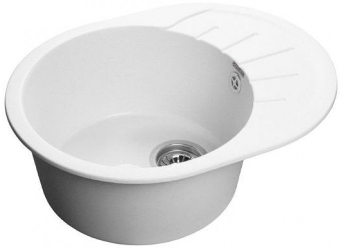GranFest RONDO GF-R-580 L, мойка, мрамор, иней