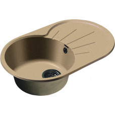 GranFest RONDO GF-R-750 L, мойка, мрамор, песок