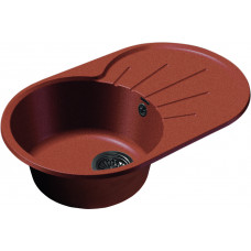 GranFest RONDO GF-R-750 L, мойка, мрамор, кр.марс