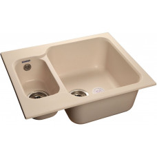 GranFest STANDART GF-S-615 K, мойка, мрамор, белый