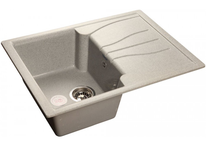 GranFest STANDART GF-S-680 L, мойка, мрамор, серый