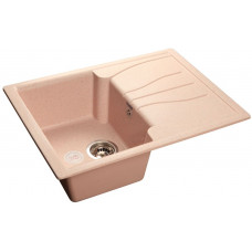GranFest STANDART GF-S-680 L, мойка, мрамор, св-розовый