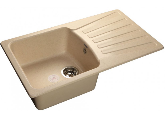 GranFest STANDART GF-S-850 L, мойка, мрамор, бежевый
