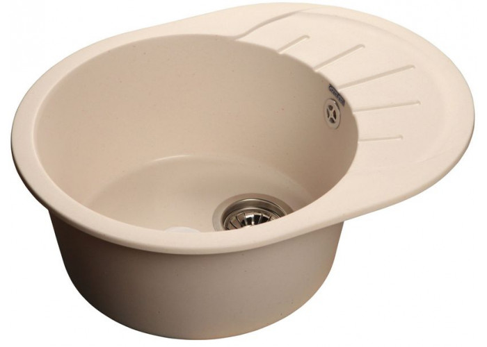 GranFest RONDO GF-R-580 L, мойка, мрамор, белый