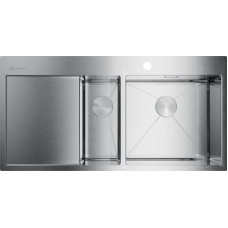 Omoikiri Akisame 100-2-IN-R, мойка, нержавеющая сталь, чаша справа